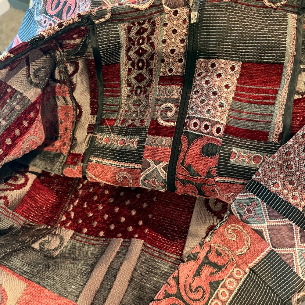 Dressbarn Tapestry Patchwork Jacket - image 5